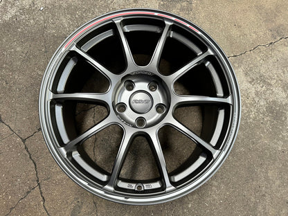 New 18X8.5 ET43 AOW Flow Formed ZE40 Rim (4 wheel) Matt Gunmetal 5X114.3