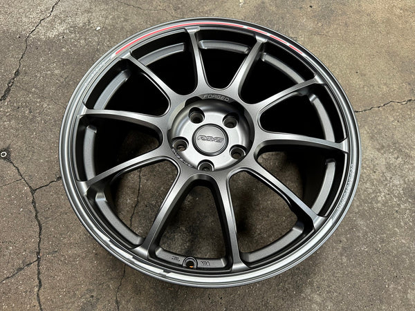 New 18X8.5 ET43 AOW Flow Formed ZE40 Rim (4 wheel) Matt Gunmetal 5X112