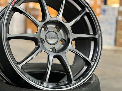 New 18X8.5 ET43 AOW Flow Formed ZE40 Rim (4 wheel) Matt Gunmetal 5X114.3