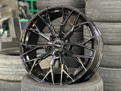 New 19X8.5 ET43 Asga ARF10 Rim (4 wheel) Gloss Black 5X108