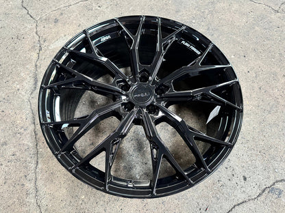 New 19X8.5 ET43 Asga ARF10 Rim (4 wheel) Gloss Black 5X108