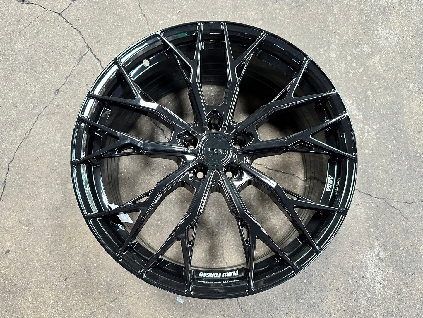New 20X9 ET35 Asga ARF10 Rim (4 wheel) Gloss Black 5X108