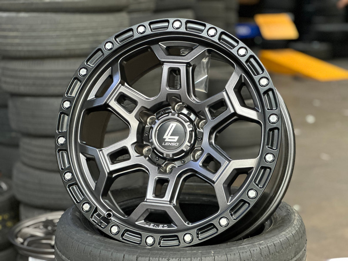 New 18X9 ET12 Lenso Argo Rim (4 wheel) Matt Black 6X139.7