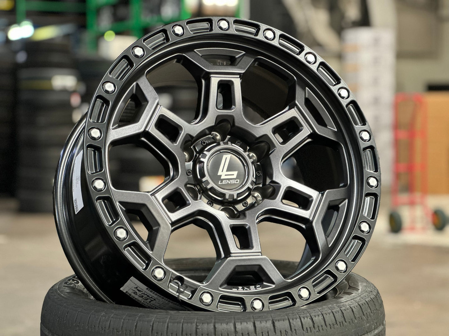 New 18X9 ET12 Lenso Argo Rim (4 wheel) Matt Black 6X139.7