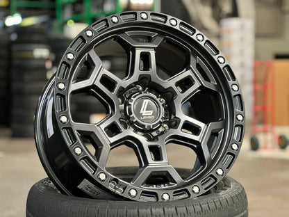 New 18X9 ET12 Lenso Argo Rim (4 wheel) Matt Black 6X139.7