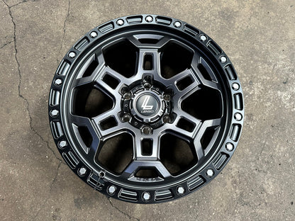 New 18X9 ET12 Lenso Argo Rim (4 wheel) Matt Black 6X139.7