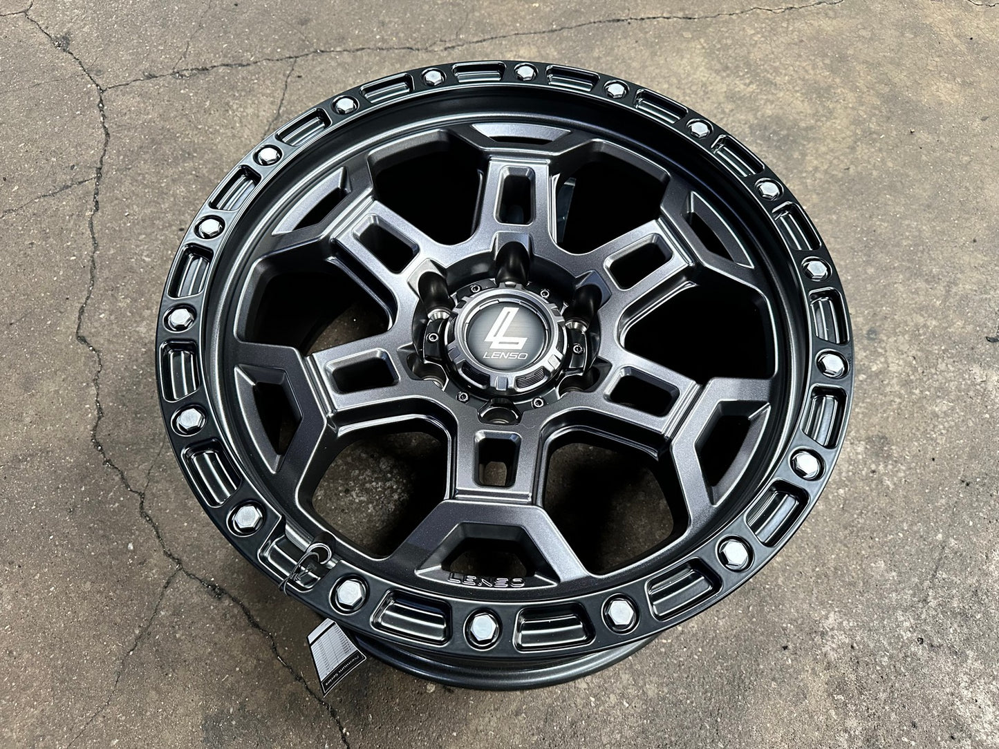 New 18X9 ET12 Lenso Argo Rim (4 wheel) Matt Black 6X139.7