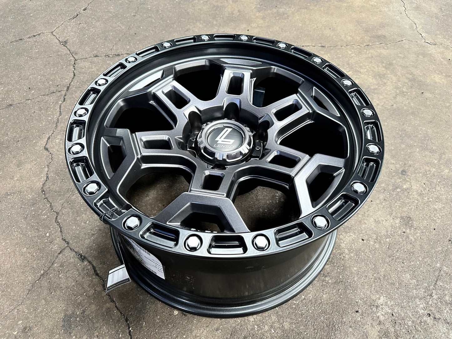 New 18X9 ET12 Lenso Argo Rim (4 wheel) Matt Black 6X139.7