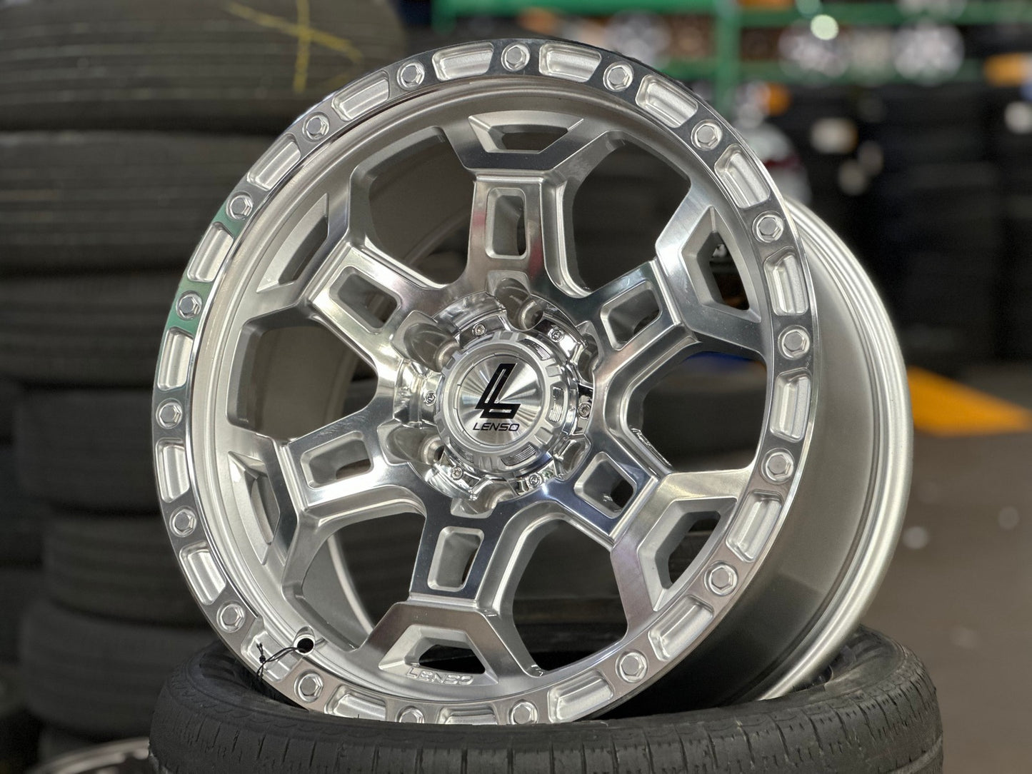 New 18X9 ET12 Lenso Argo Rim (4 wheel) Gloss Silver 6X139.7
