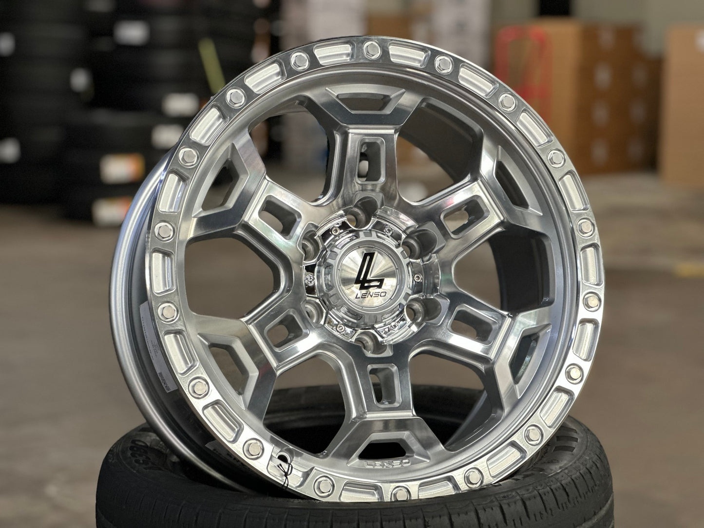 New 18X9 ET12 Lenso Argo Rim (4 wheel) Gloss Silver 6X139.7