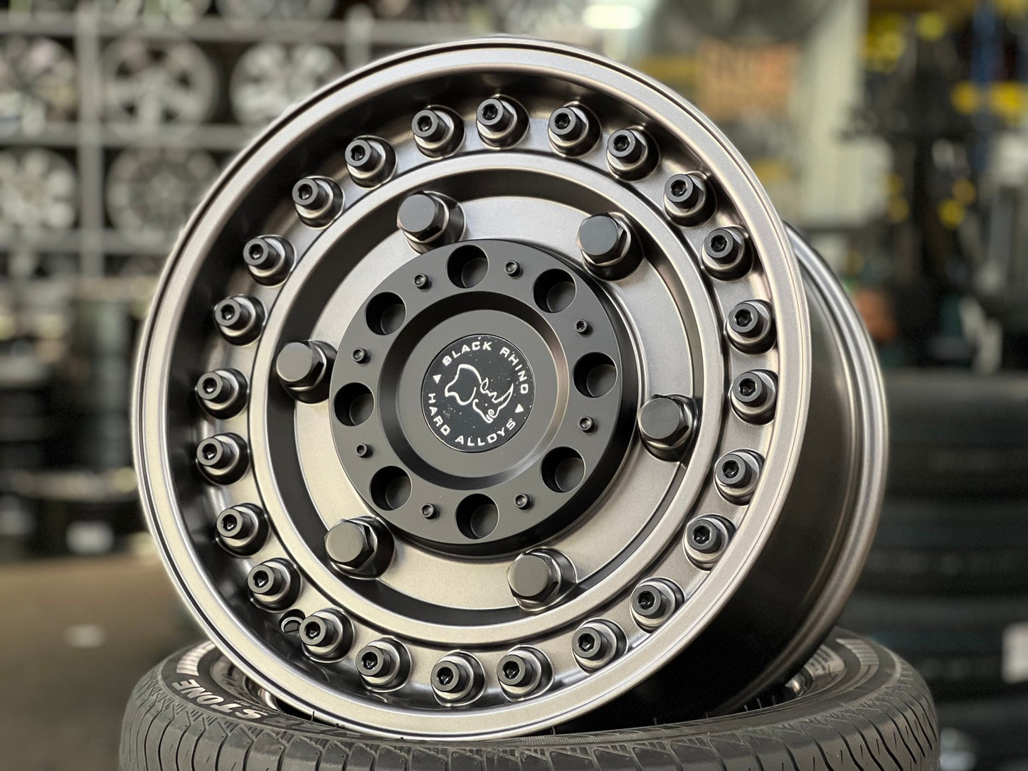 New 17X9.5 ET-18 Black Rhino Armory Rim (5 wheel) Matt Gunmetal 5X139.7