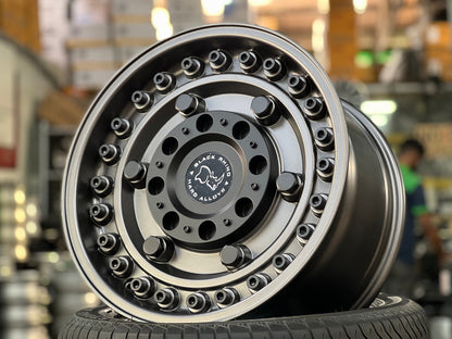 New 17X9.5 ET-18 Black Rhino Armory Rim (5 wheel) Matt Gunmetal 5X127
