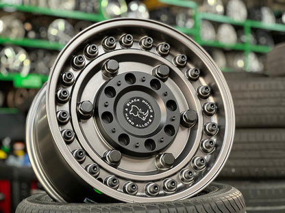 New 17X9.5 ET-18 Black Rhino Armory Rim (5 wheel) Matt Gunmetal 5X127