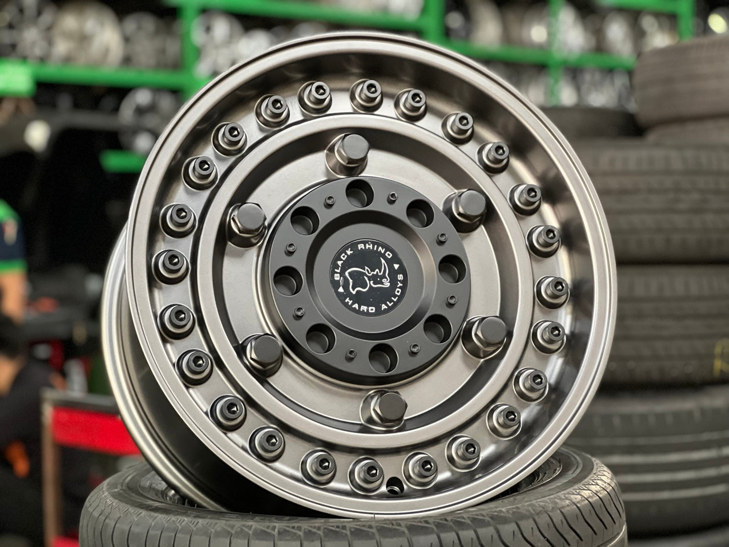 New 18X9.5 ET-18 Black Rhino Armory Rim (5 wheel) Matt Black 5X127