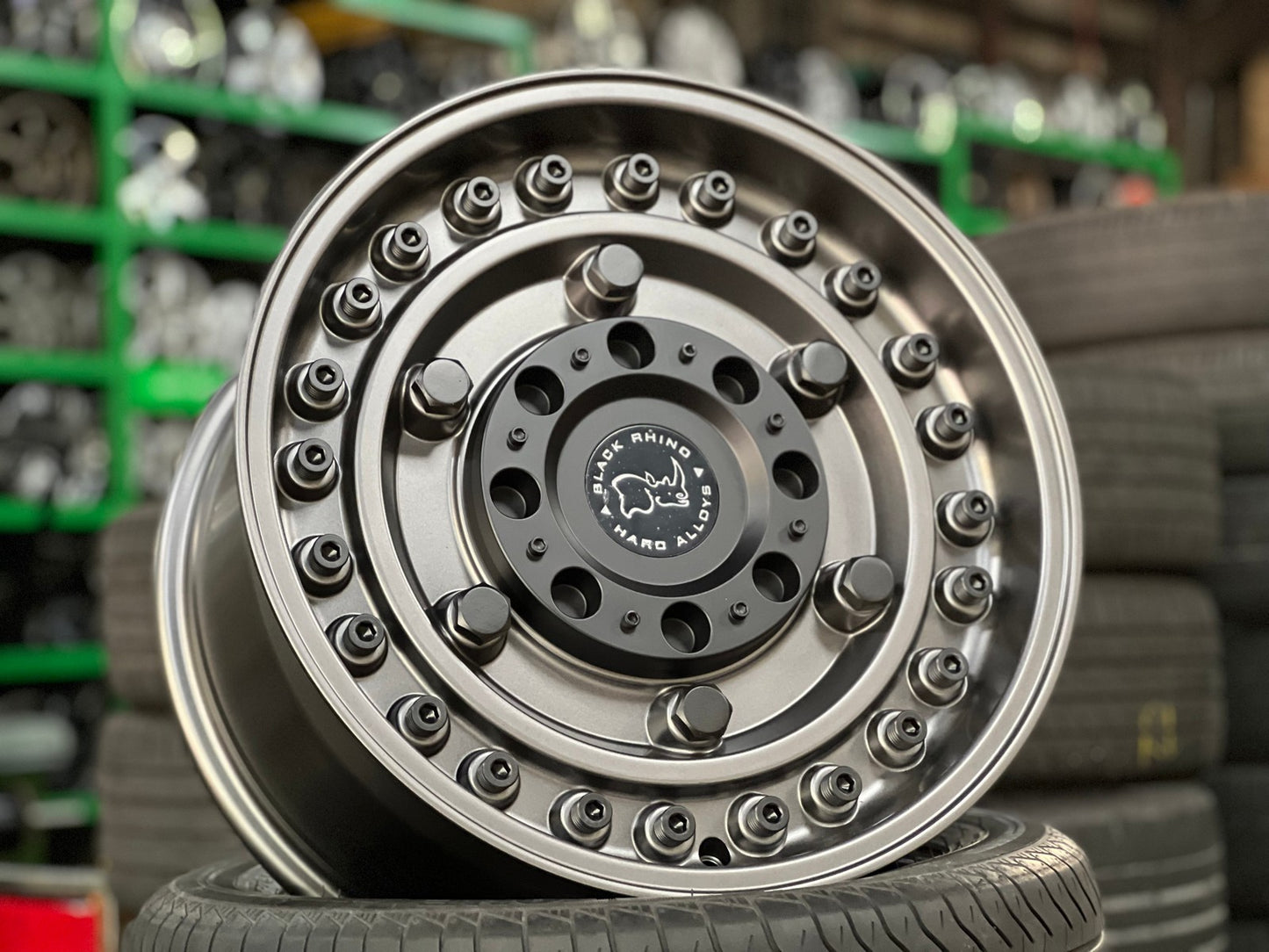 New 18X9.5 ET-18 Black Rhino Armory Rim (5 wheel) Matt Black 5X127