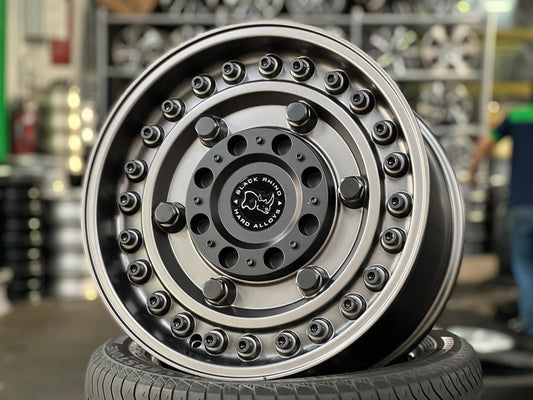 New 18X9.5 ET-18 Black Rhino Armory Rim (4 wheel) Matt Black 6X139.7