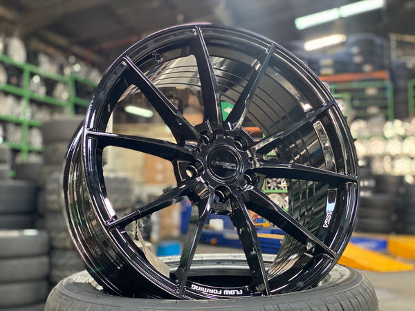 New 18X8.5 ET43 Asga ARF06 Rim (4 wheel) Gloss Black 5X100