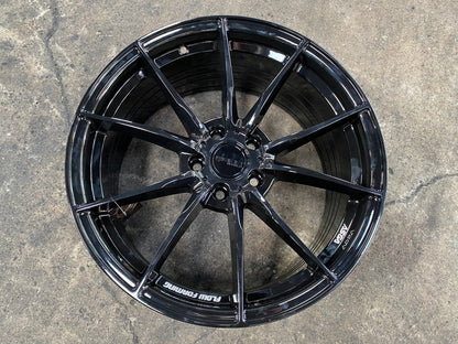 New 18X8.5 ET43 Asga ARF06 Rim (4 wheel) Gloss Black 5X100