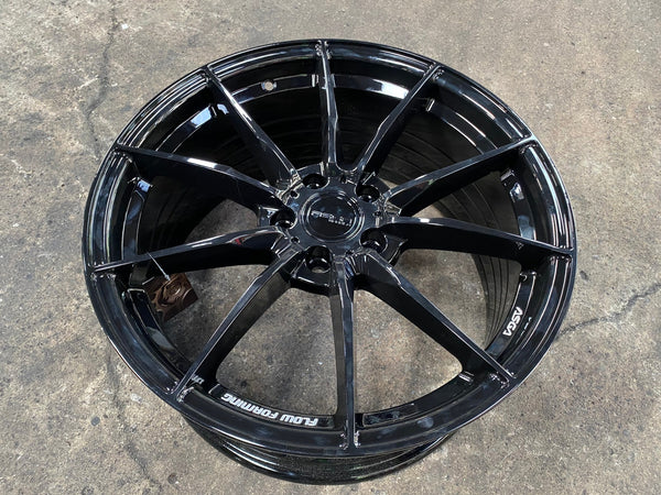 New 18X8.5 ET43 Asga ARF06 Rim (4 wheel) Gloss Black 5X100