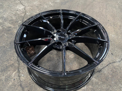 New 18X8.5 ET43 Asga ARF06 Rim (4 wheel) Gloss Black 5X100
