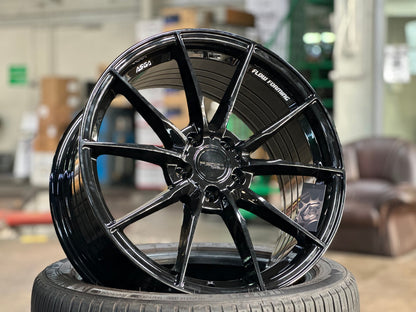 New 18X8.5 ET43 Asga ARF06 Rim (4 wheel) Gloss Black 5X108