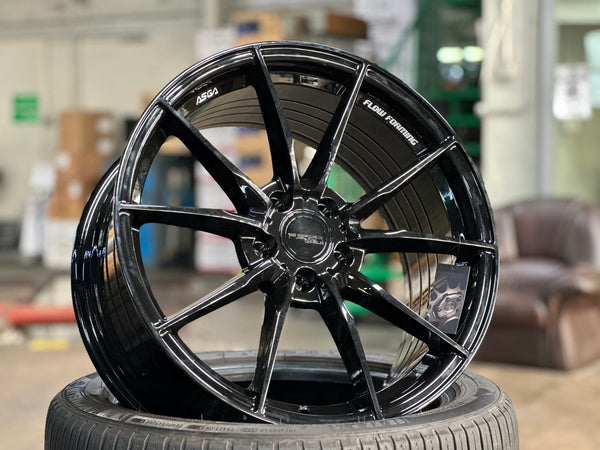 New 18X8.5 ET43 Asga ARF06 Rim (4 wheel) Gloss Black 5X108