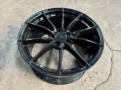 New 18X8.5 ET43 Asga ARF06 Rim (4 wheel) Gloss Black 5X108
