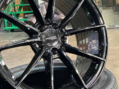 New 18X8.5 ET43 Asga ARF06 Rim (4 wheel) Gloss Black 5X108