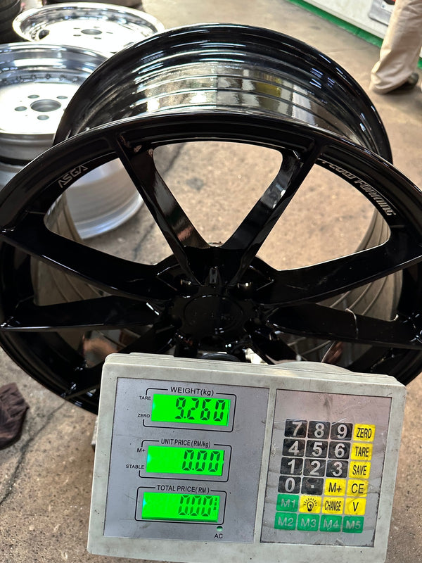 New 18X8.5 ET43 Asga ARF06 Rim (4 wheel) Gloss Black 5X108