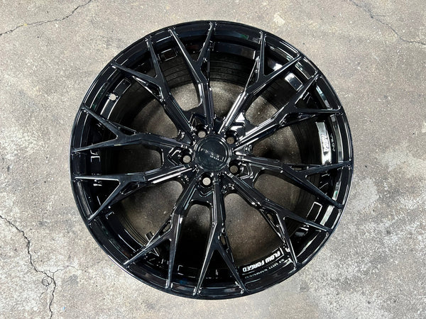 New 18X8.5 ET43 Asga ARF10 Rim (4 wheel) Gloss Black 5X100