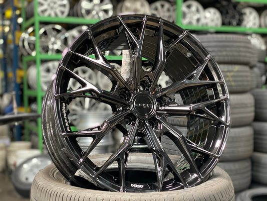 NEW 18X8.5 ET43 Asga ARF10 Rim (4 wheel) Piano Black 5X108