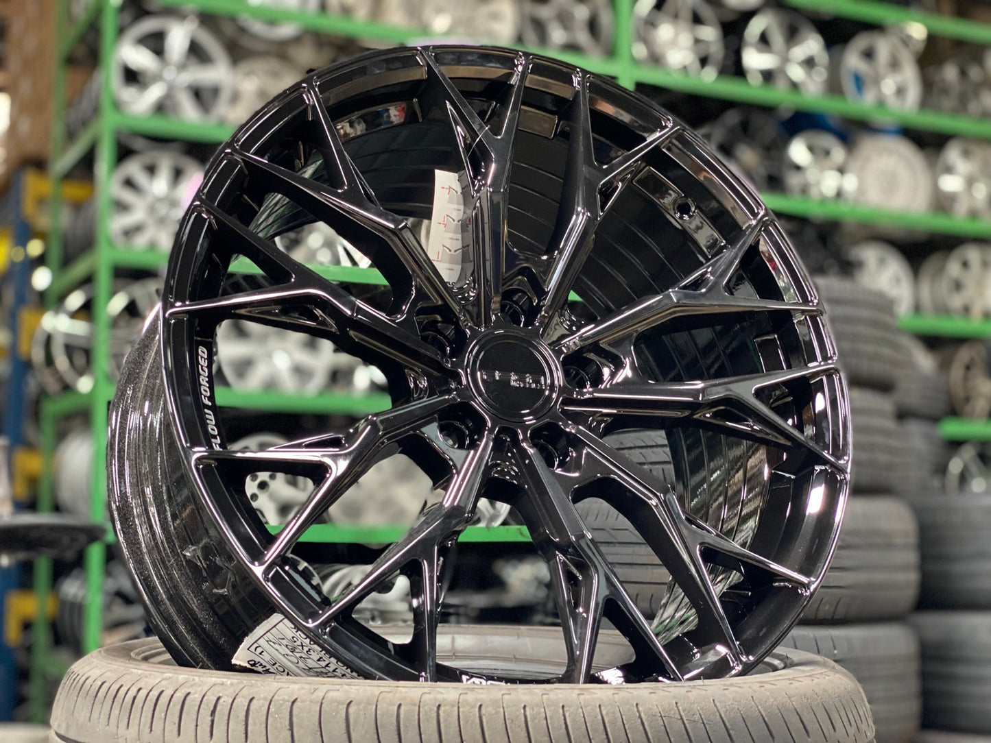 New 18X8.5 ET43 Asga ARF10 Rim (4 wheel) Gloss Black 5X108