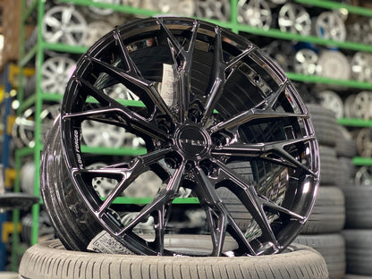 New 18X8.5 ET43 Asga ARF10 Rim (4 wheel) Gloss Black 5X108