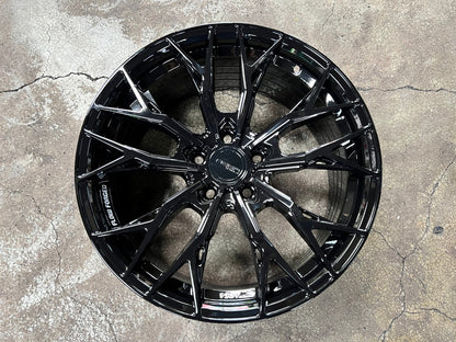 New 18X8.5 ET43 Asga ARF10 Rim (4 wheel) Gloss Black 5X114.3