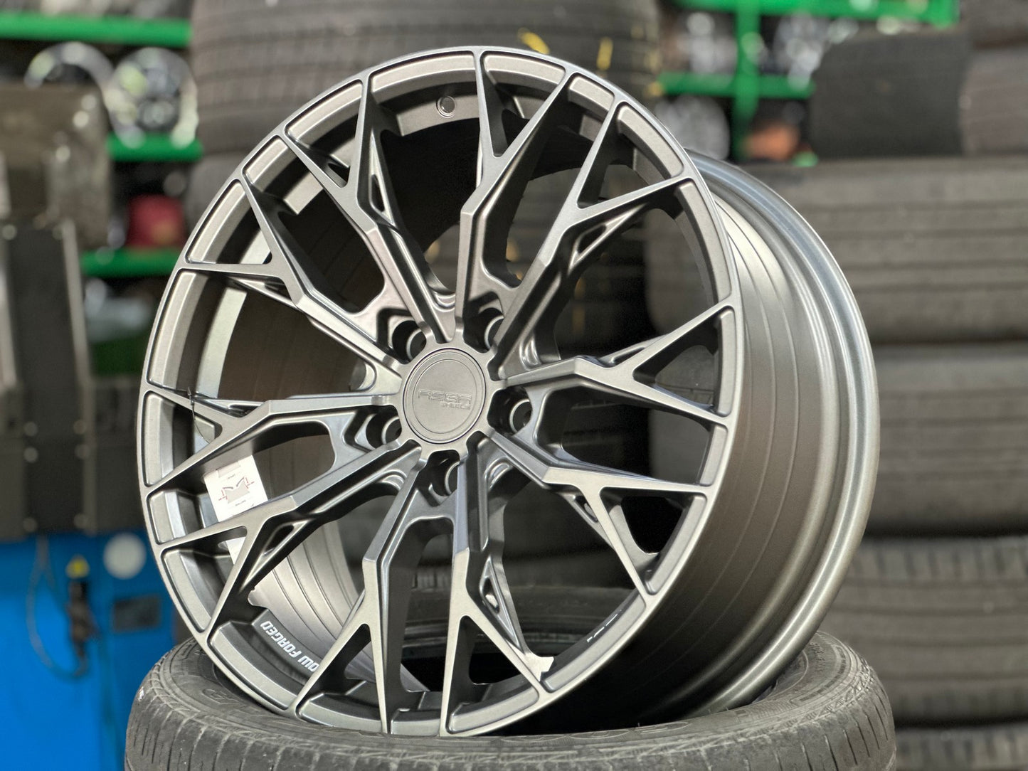 New 18X8.5 ET43 Asga ARF10 Rim (4 wheel) Matt Gunmetal 5X112