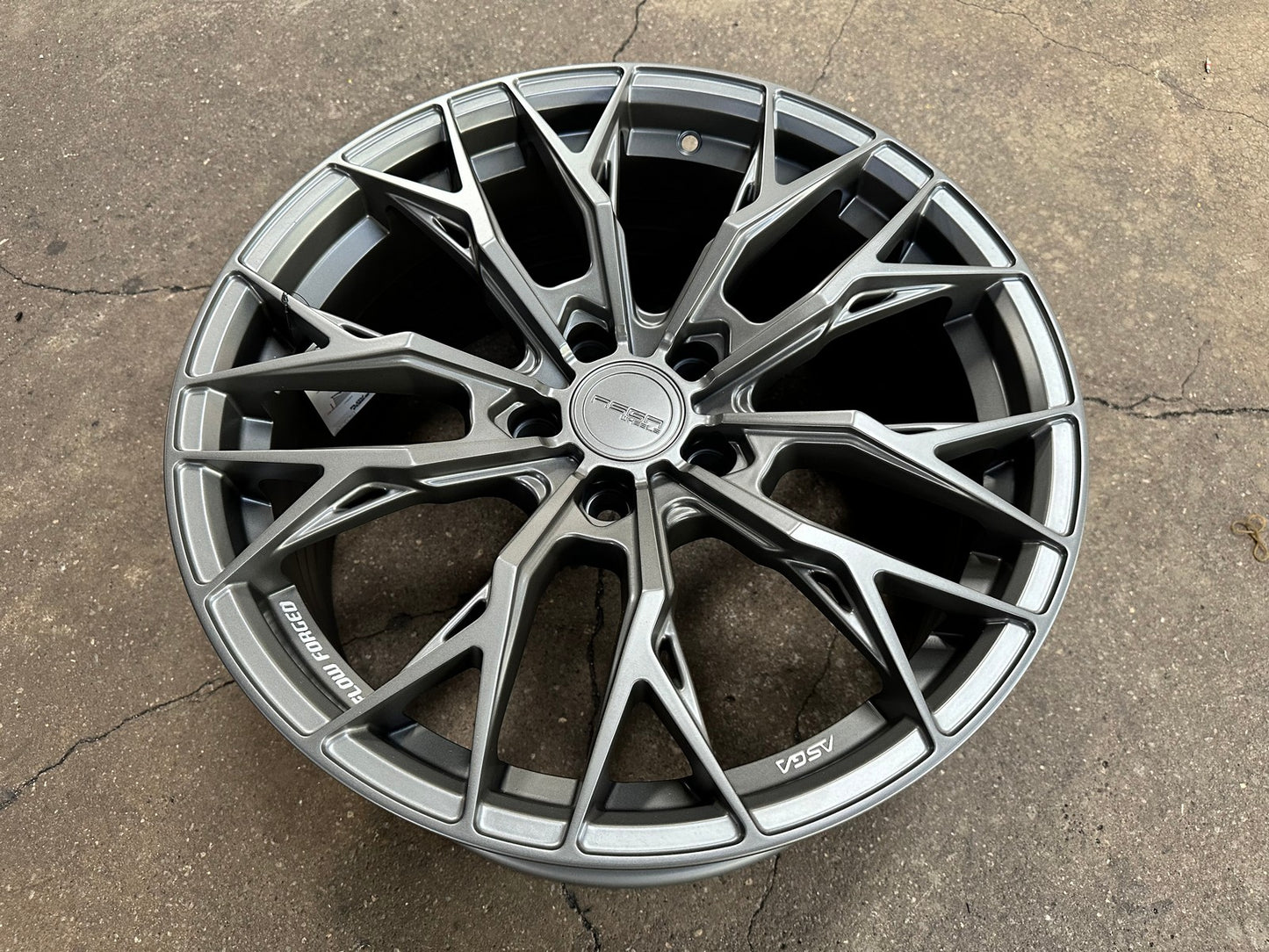 New 18X8.5 ET43 Asga ARF10 Rim (4 wheel) Matt Gunmetal 5X114.3