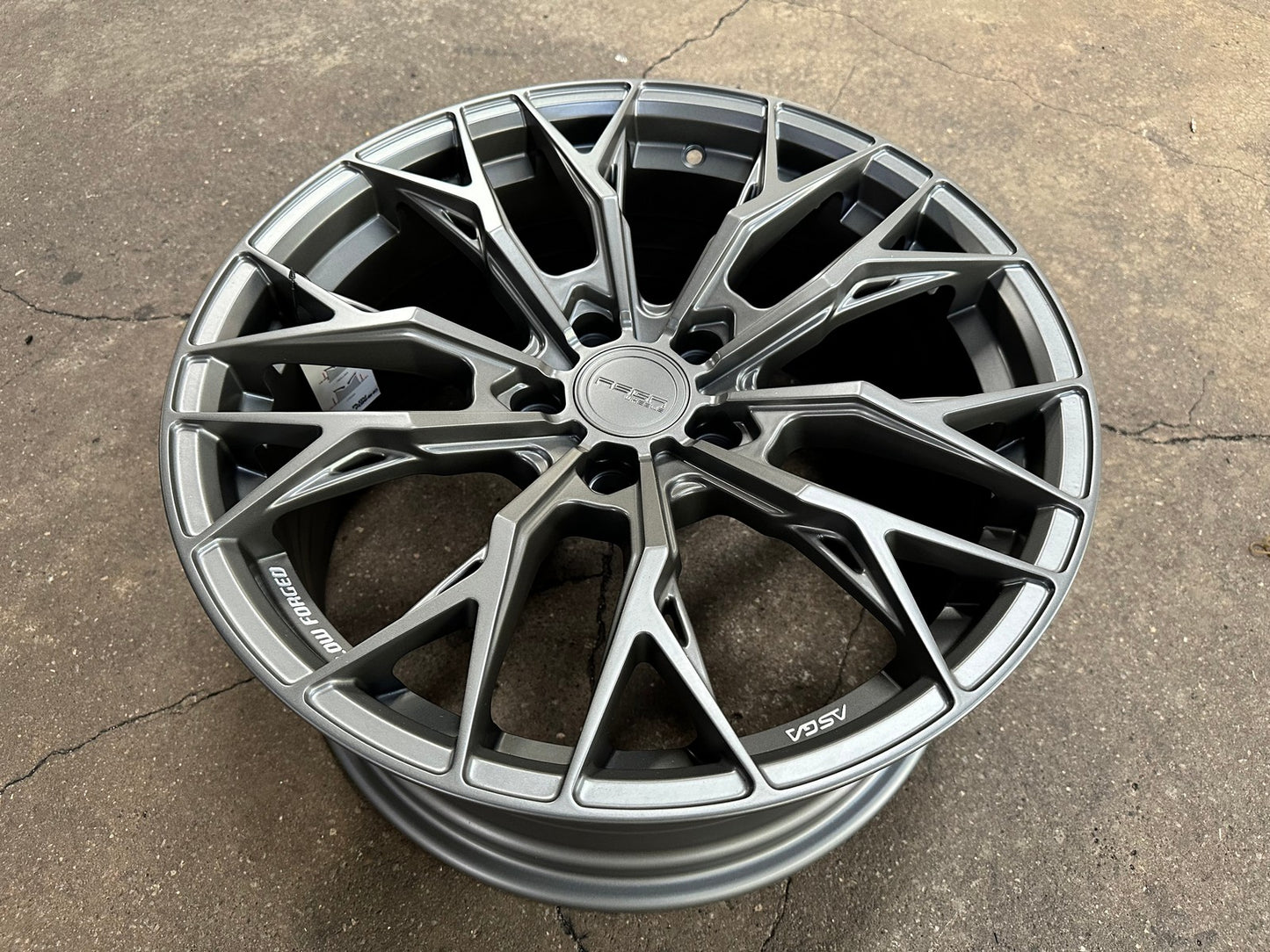 New 18X8.5 ET43 Asga ARF10 Rim (4 wheel) Matt Gunmetal 5X114.3