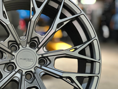 New 18X8.5 ET43 Asga ARF10 Rim (4 wheel) Matt Gunmetal 5X112