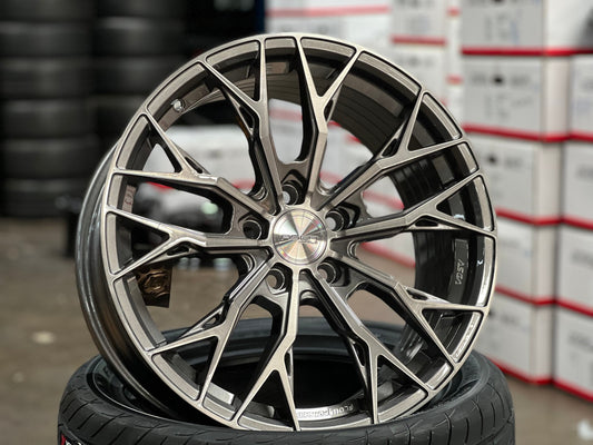 NEW 18X8.5 ET43 Asga ARF10 Rim (4 wheel) Gloss Gunmetal 5X114.3