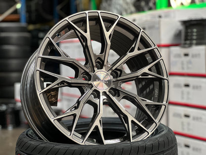 New 18X8.5 ET43 Asga ARF10 Rim (4 wheel) Gloss Gunmetal 5X114.3