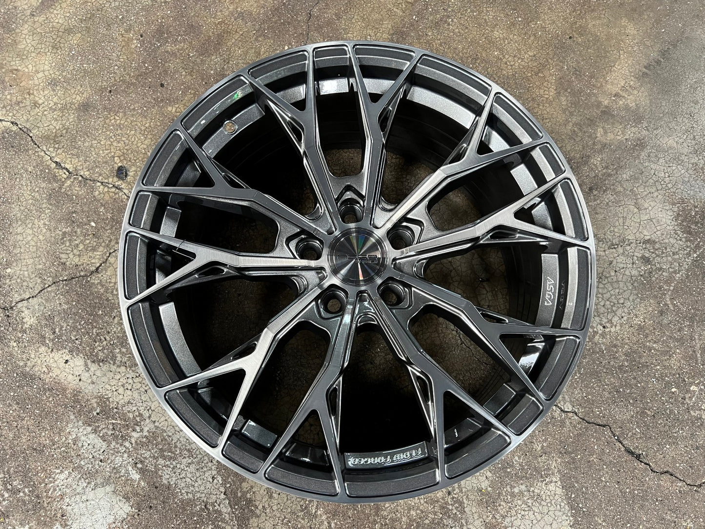 New 18X8.5 ET43 Asga ARF10 Rim (4 wheel) Gloss Gunmetal 5X112