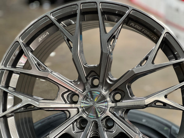 New 18X8.5 ET43 Asga ARF10 Rim (4 wheel) Gloss Gunmetal 5X112