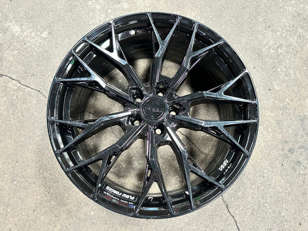 New 19X8.5 ET30 Asga ARF10 Rim (4 wheel) Gloss Black 5X114.3