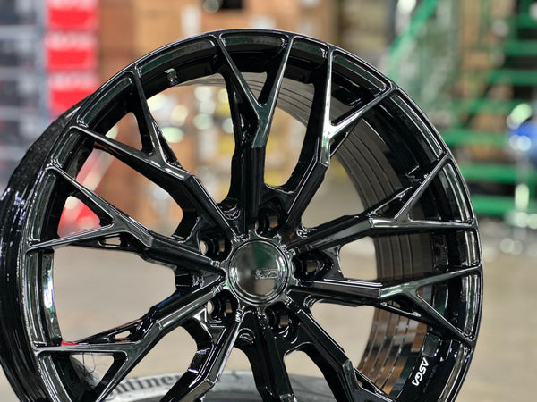 New 19X8.5 ET30 Asga ARF10 Rim (4 wheel) Gloss Black 5X112