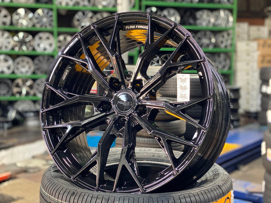 New 19X8.5 ET43 Asga ARF10 Rim (4 wheel) Gloss Black 5X112