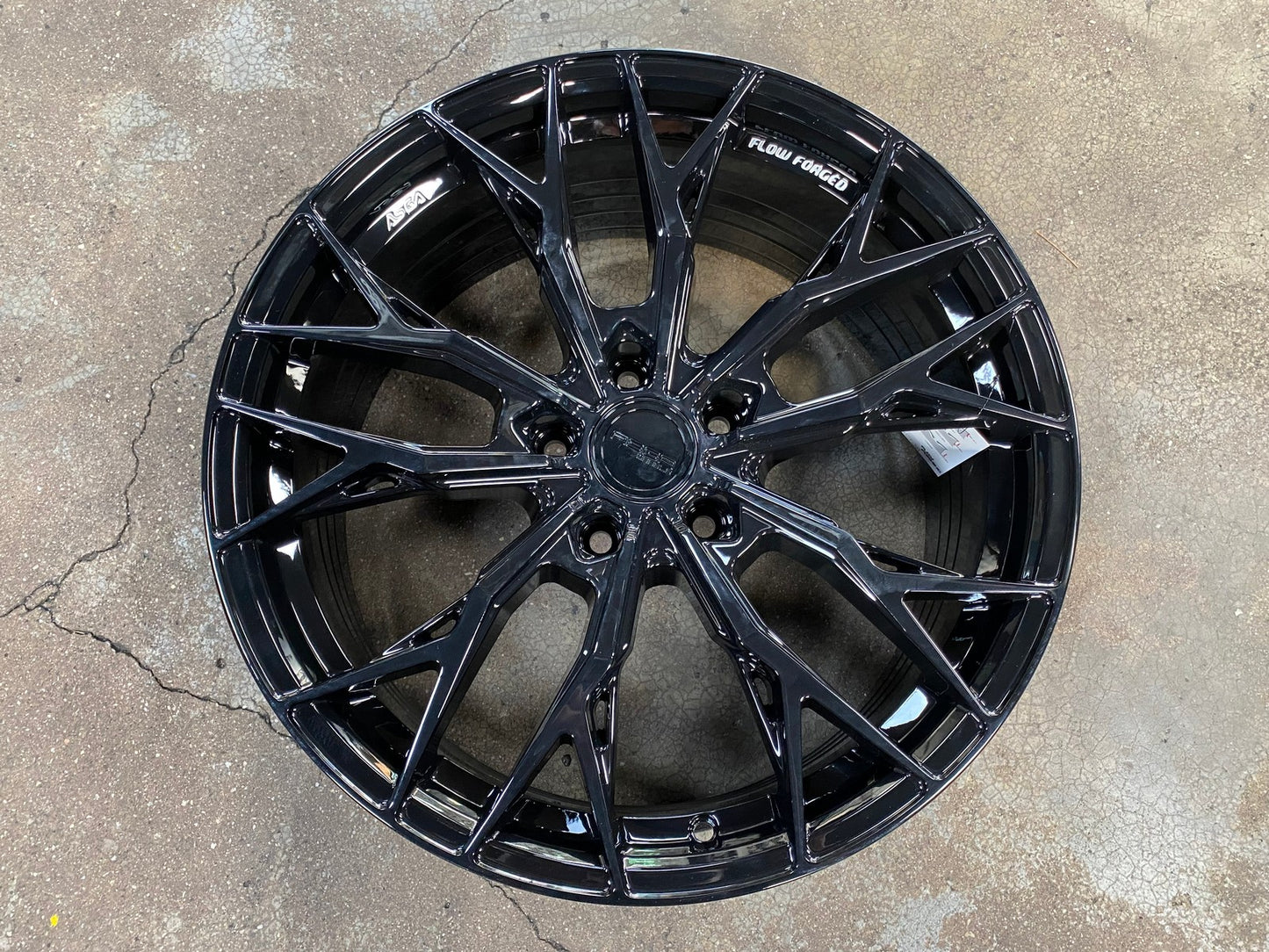 New 19X8.5 ET43 Asga ARF10 Rim (4 wheel) Gloss Black 5X112