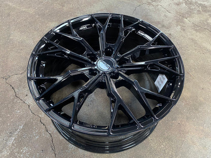 New 19X8.5 ET43 Asga ARF10 Rim (4 wheel) Gloss Black 5X112