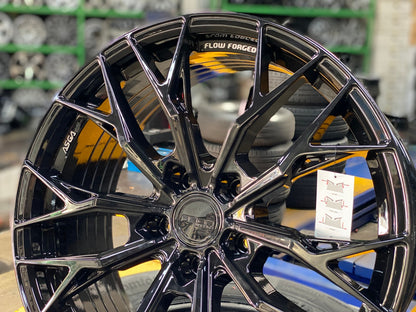 New 19X8.5 ET43 Asga ARF10 Rim (4 wheel) Gloss Black 5X114.3