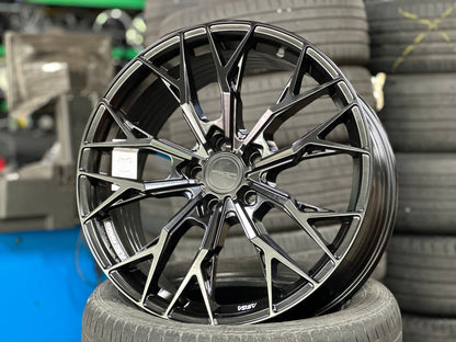 New 19X8.5 ET43 Asga ARF10 Rim (4 wheel) Matt Black 5X114.3