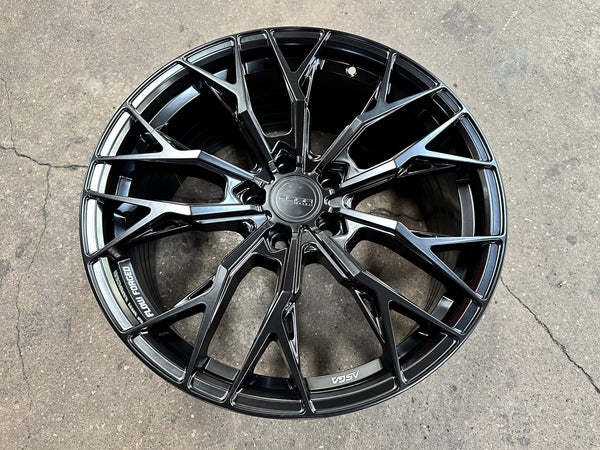 New 19X8.5 ET43 Asga ARF10 Rim (4 wheel) Matt Black 5X112